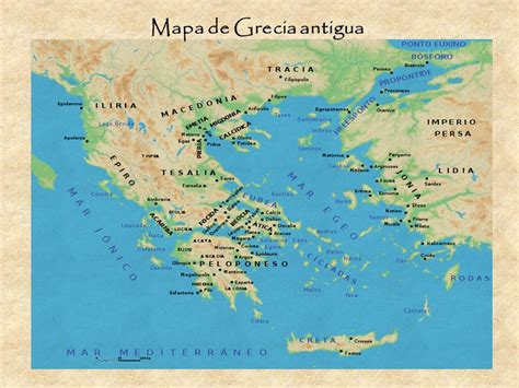 Mapa De La Grecia Antigua Grecia Antigua Mapas Antigua