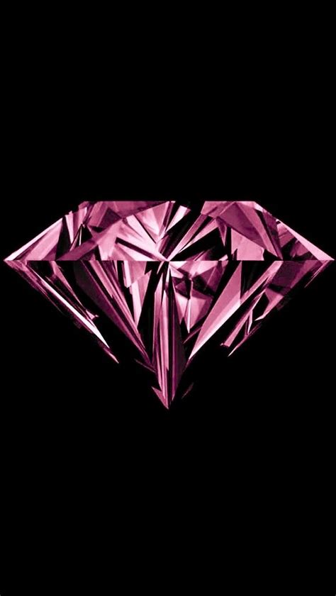 Black And Pink Diamond Pink Diamond Wallpaper Pink