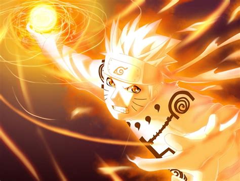 Naruto Nine Tails Chakra Mode Rasengan