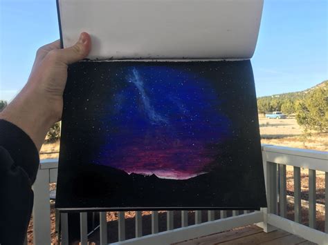 Oil Pastel Night Sky Drawing In This Video I Show You How To Draw A