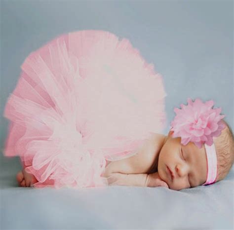 Brand New Newborn Baby Pink Tutu And Headband Outfit Baby Etsy In 2020