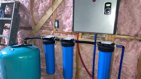 Whole House Homestead Well Water Filter System Installation Building