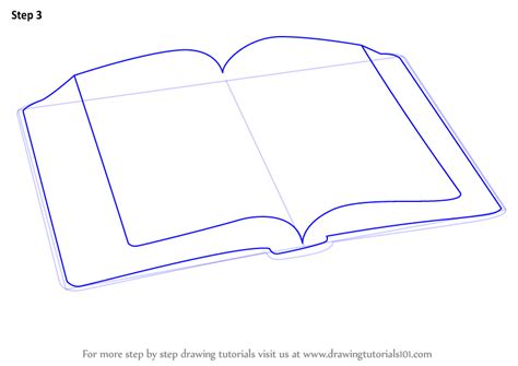 Learn How To Draw An Open Book Everyday Objects Step By Step