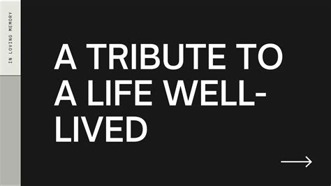 A Tribute to a Life Well-Lived on Vimeo