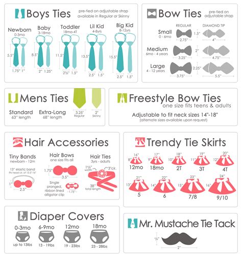 Sizes Boy Ties Bow Ties Hair Accessories Diaper Covers Tie Skirts