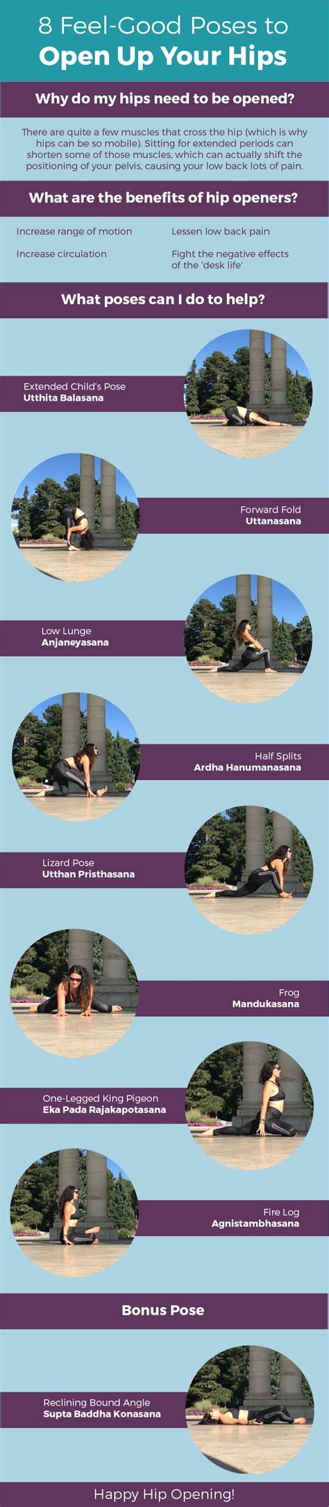 8 Feel Good Poses To Open Up Your Hips — Welcome Good Poses Muscles