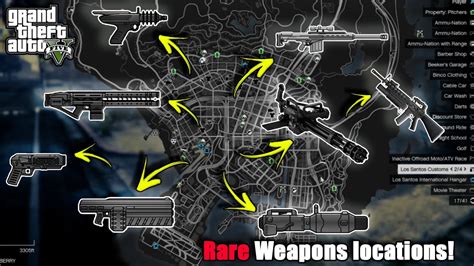 Gta 5 All Secret And Rare Weapon Locations Laser Gun Up N Atomizer