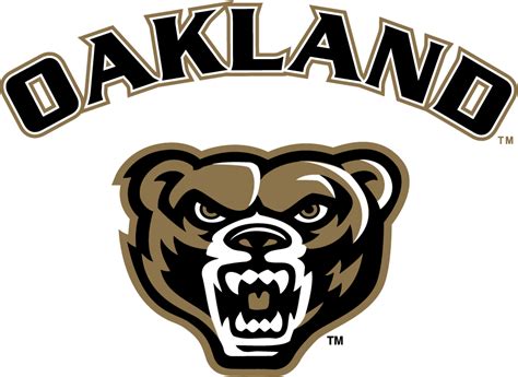 Oakland Golden Grizzlies Secondary Logo Ncaa Division I N R Ncaa N