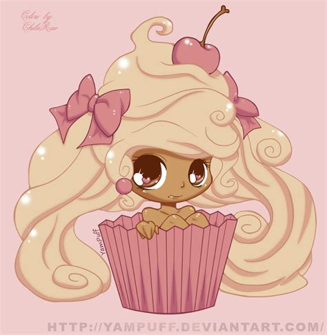 Cupcake Girl Colored By Ceure On Deviantart