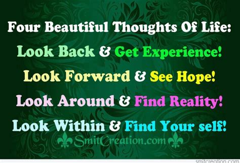 Four Beautiful Thoughts Of Life
