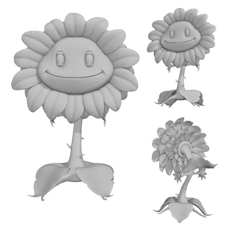3d File Plants Vs Zombies Sunflower 🌻・model To Download And 3d Print・cults