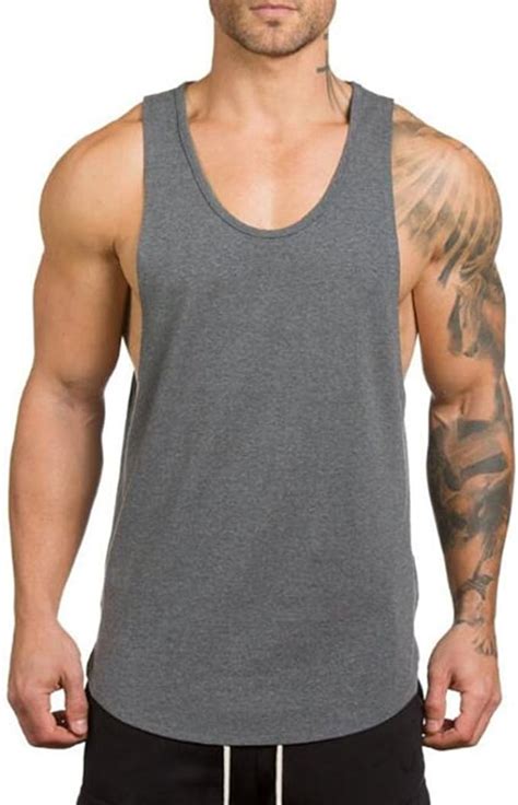 ZUEVI Herren Muskelschnitt Offene Seiten Tank Tops Bodybuilding T