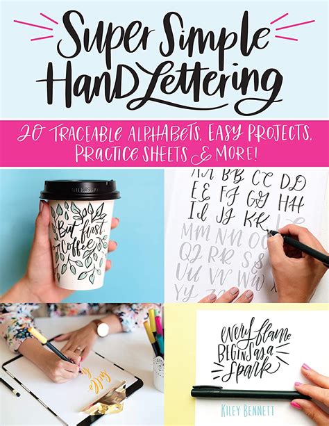Super Simple Hand Lettering 20 Traceable Alphabets Easy Projects