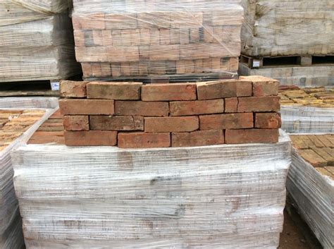 Dark Red Reclaimed Walling Stock Brick Authentic Reclamation