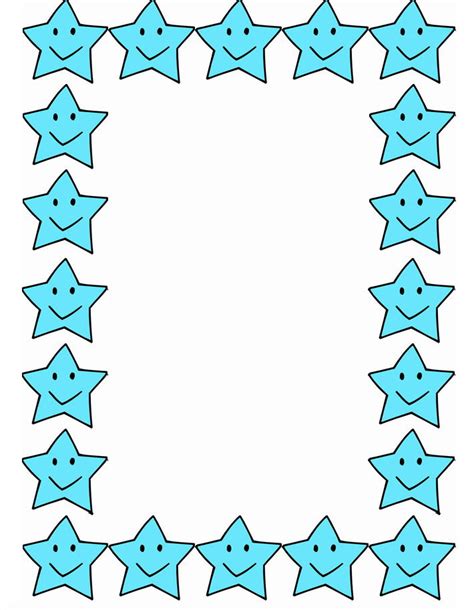 The border paper and patterns add an extra spark when teaching any unit. 6 Best Images of Star Border Paper Printable - Free ...