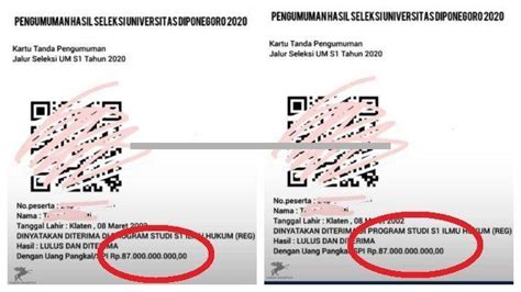 Pengumuman hasil seleksi mandiri jalur prestasi uns tahun 2021. CEK FAKTA Benarkah Lulus Jalur Mandiri Undip Harus Bayar ...