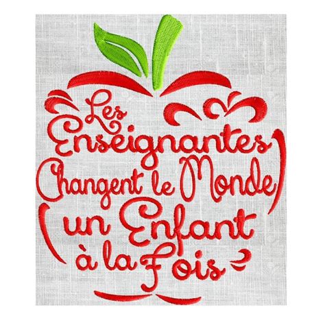 French Teacher Quote Teachers Change The World One Child Etsy Canada