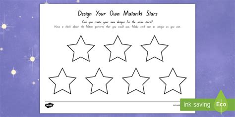 Matariki Seven Stars Design Activity