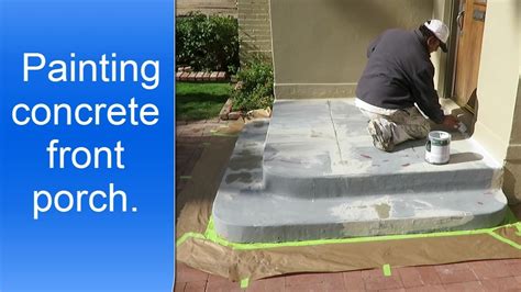 Rather binding them and this binding effect is achieved when it reacts with water. Painting exterior concrete porch. - YouTube