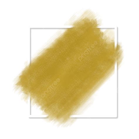 Golden Brush Stroke Hd Transparent Golden Paint Brush Stroke Paint
