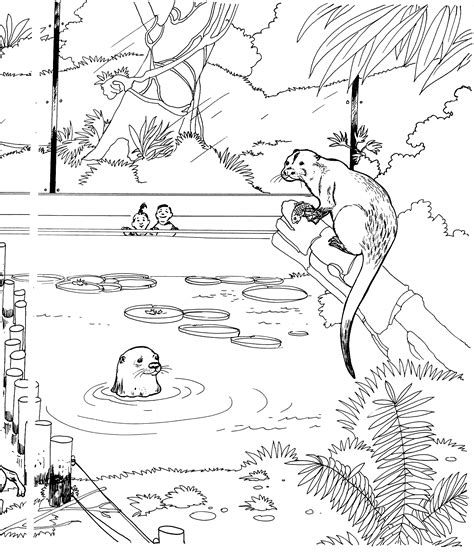 These preschool coloring worksheets and printables will provide hours of amusement. Free Otter Coloring Pages