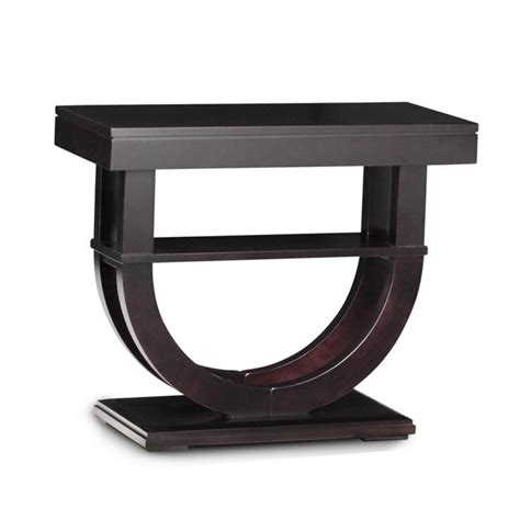 Coffee table w reversible table top. Contempo Pedestal Sofa Table - Home Envy: Edmonton Furniture Stores