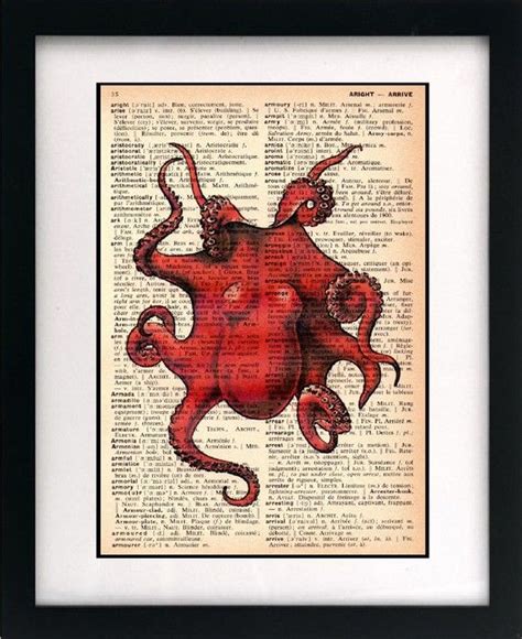 This Item Is Unavailable Etsy In 2023 Octopus Art Print Octopus Wall Art Dictionary Art Print