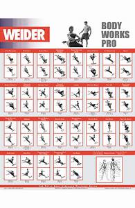 Exercise Chart For Weider Ultimate Body Works Exercise Poster