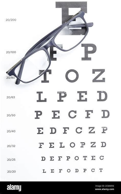 Eyesight Concept Test Chart Letters Cut Out Stock Images And Pictures Alamy