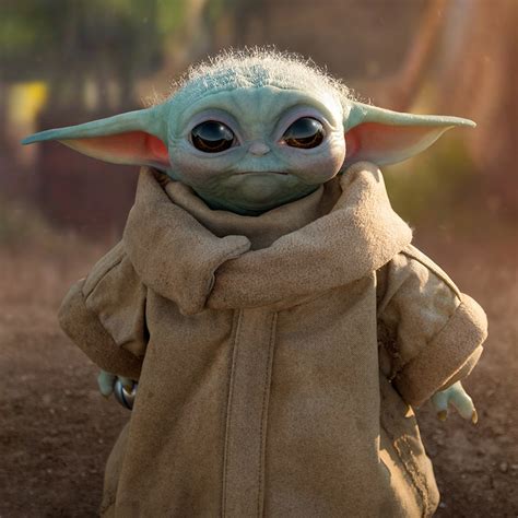 Life Size Grogu Baby Yoda Replica Figure From Star Wars The