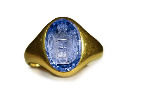 Authentic Ancient Signet Rings With Rich Blue Color And Vibrant Trade