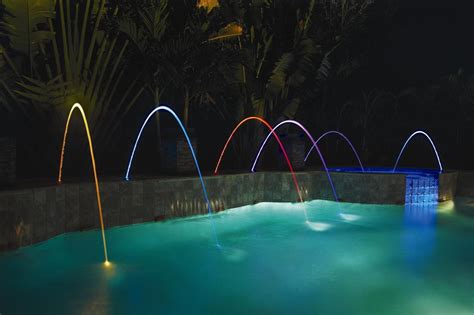 Led pool & spa lights. Pentair Laminar Fountains | Inground Pool Lights