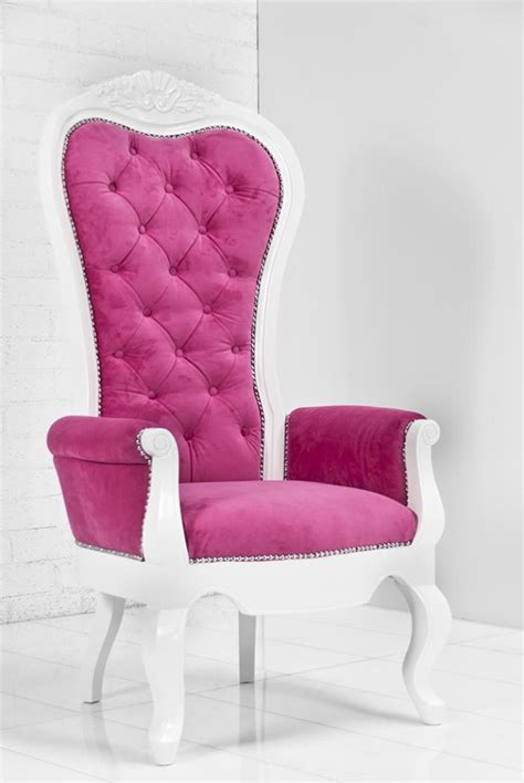 Amazing gallery of interior design and decorating ideas of pink chair in bedrooms, living rooms, girl's rooms, nurseries, dining rooms by elite interior designers. www.roomservicestore.com - Riviera Wing Chair in Pink Velvet