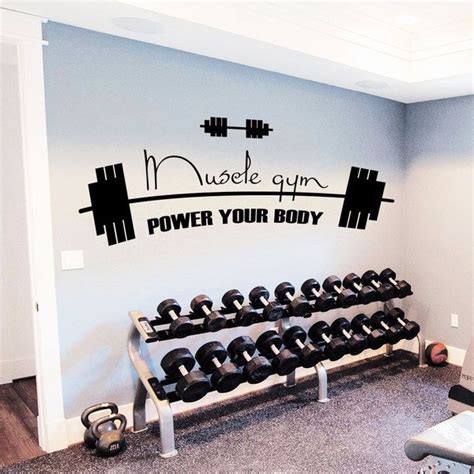 Check spelling or type a new query. GYM Decor Power Your Body Vinyl Sticker Wall Art | Home Gym | Pinterest | Gym decor, Gym and Walls