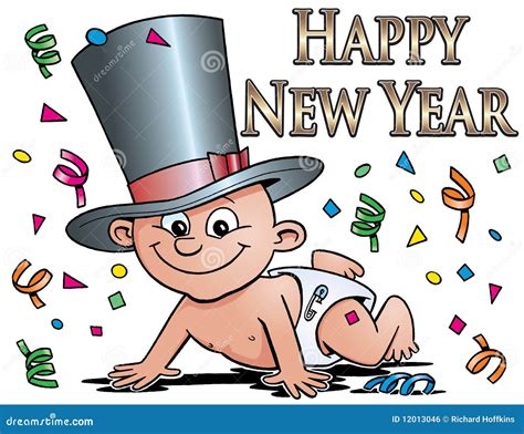 New Year Baby Stock Illustration Illustration Of Celebrations 12013046