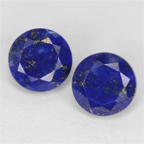 Blue Lapis Lazuli 09ct 2 Pcs Round From Afghanistan Gemstones