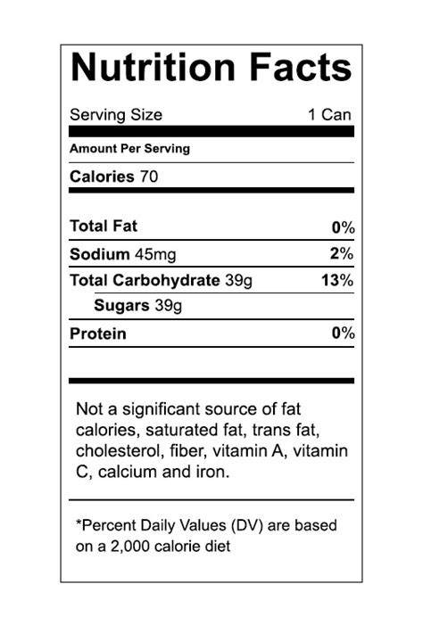 Create your own custom nutritional facts label for your party favors with this. Vector food nutrition label - TrashedGraphics