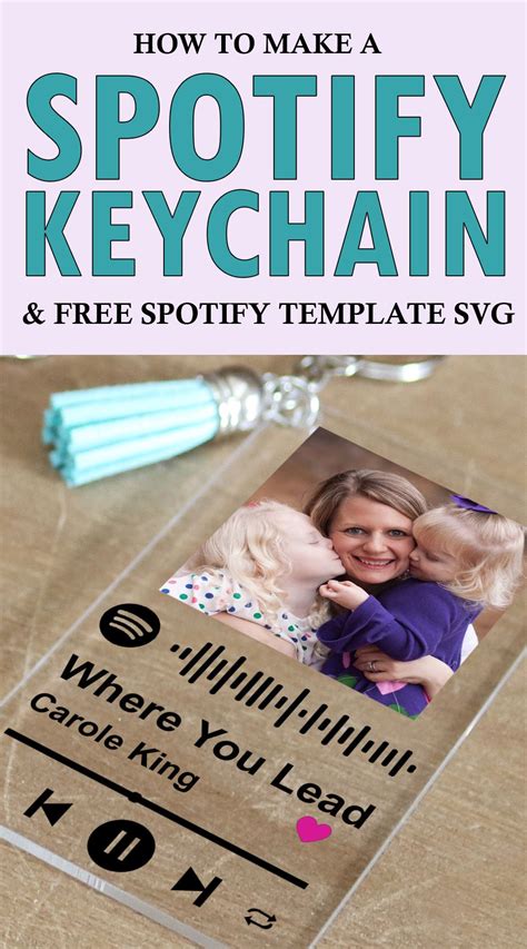 How to Make a Spotify Code Keychain Cricut DIY Tutorial | Diy keychain