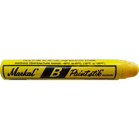 Markal B Yellow Dymark Tyre Crayon Chalk Paint Stick Box Of 12