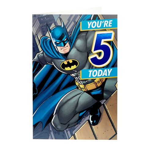 Buy Batman 5th Birthday Card For Gbp 099 Card Factory Uk