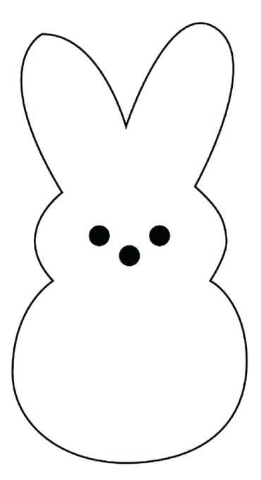 Peep Bunny Template Easter Bunny Template Easter Bunny Crafts