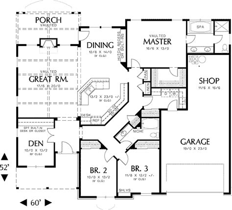 Single Story House Floor Plans Plan Northwest JHMRad 172999