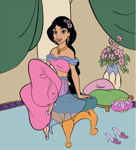 This would be a very cute hairstyle to wear if you are planning on going to disneyland, disney world, or an aladdin show. Princess Jasmine in her beautiful outfit in her royal ...