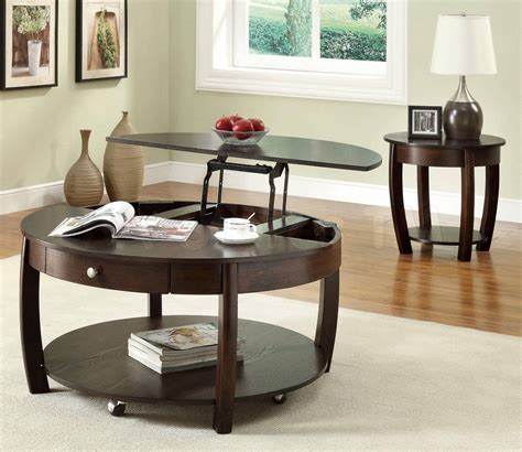 Its glossy surface enhances the effect of illumination. Best 30+ of Round Coffee Tables With Drawers