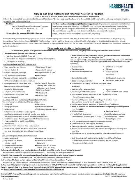 Its eligibility requirements are less stringent than medicaid and the application process is much easier. Texas Application for Financial Assistance Download Printable PDF | Templateroller
