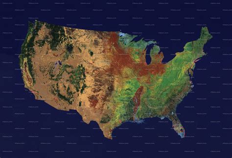 map of usa with cities and towns topographic map of u