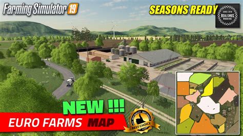 Fs19 New Map Euro Farms Review Youtube