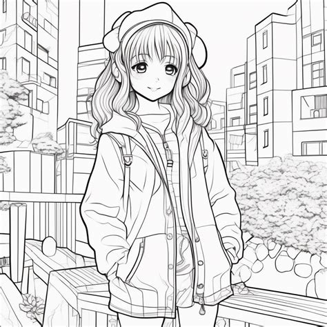 Free Anime Coloring Book Aesthetic Coloring Pages