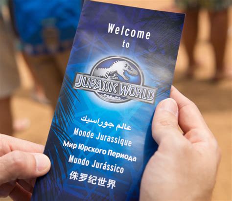 Jurassic World Brochure Film Universe Jurassic Outpost Encyclopedia