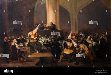 Francisco Goya Spanish Inquisition The Inquisition Tribunal Painting